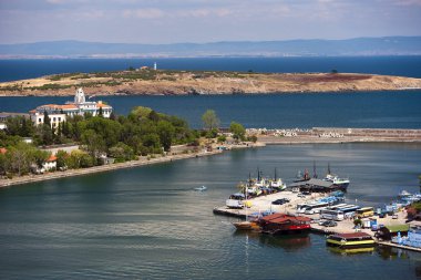 Panorama of Sozopol city, Bulgaria clipart