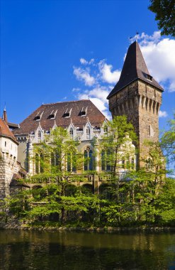 The Vajdahunyad castle, Budapest main city park clipart