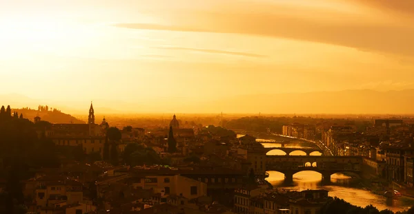 Sunset di Florence — Stok Foto