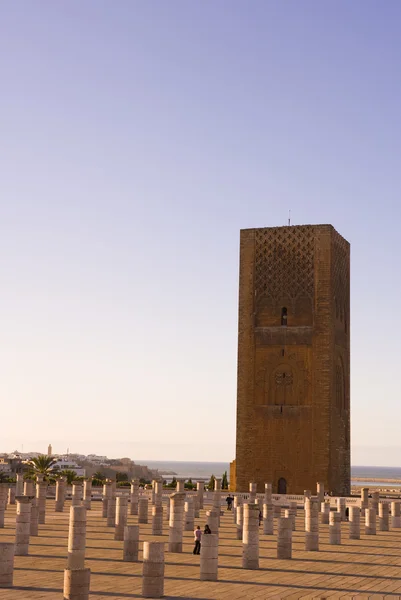 Gün batımı, Rabat Hasan Kulesi — Stok fotoğraf