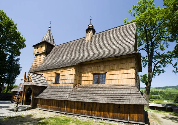 Chiesa in legno a Debno, Polonia — Foto Stock