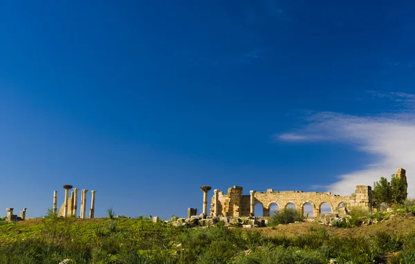 Oude Romeinse tempel weergave — Stockfoto