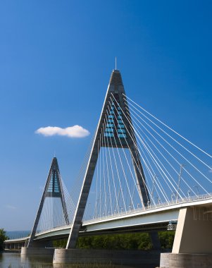 The Megyeri bridge clipart