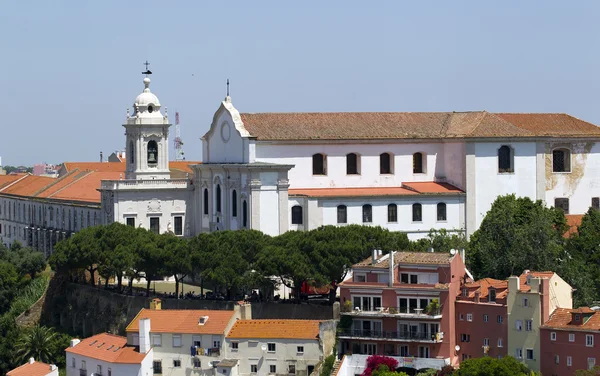 stock image Large church in Lisbon, Portugal