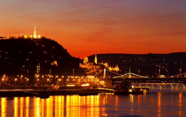 Budapest sunset — Stock Photo, Image