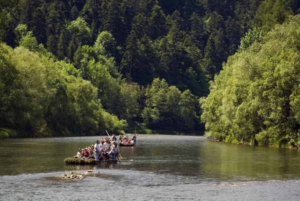 stock image Tourists, raft