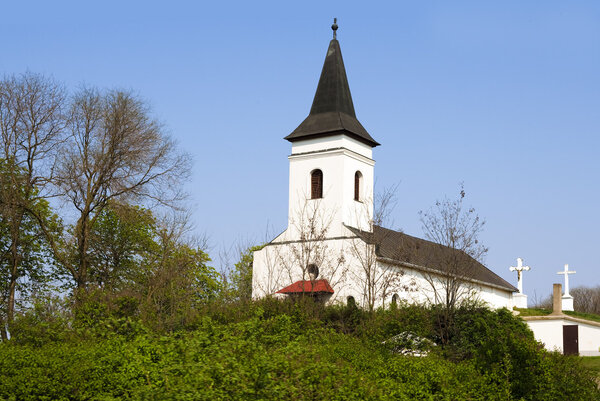 Small church in Rakamaz, Hungary