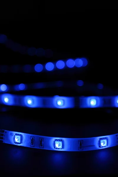 LED striup blu — Stockfoto