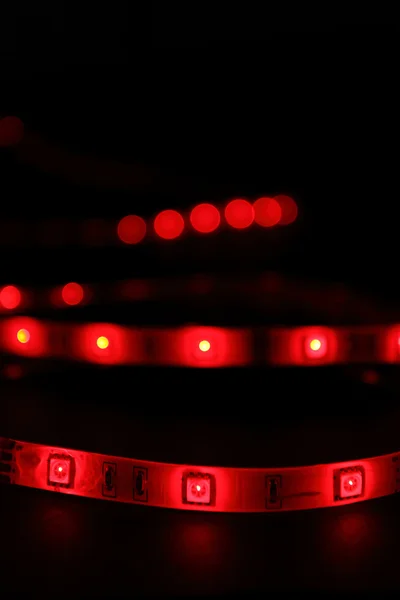 Rode LED striup — Stockfoto