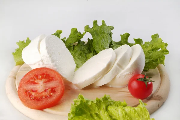 Italienischer Käse mit Tomaten Stockfoto
