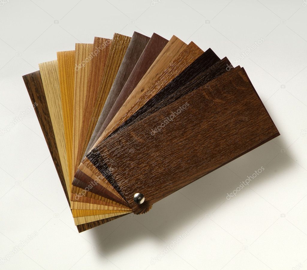 Color sample wood for house