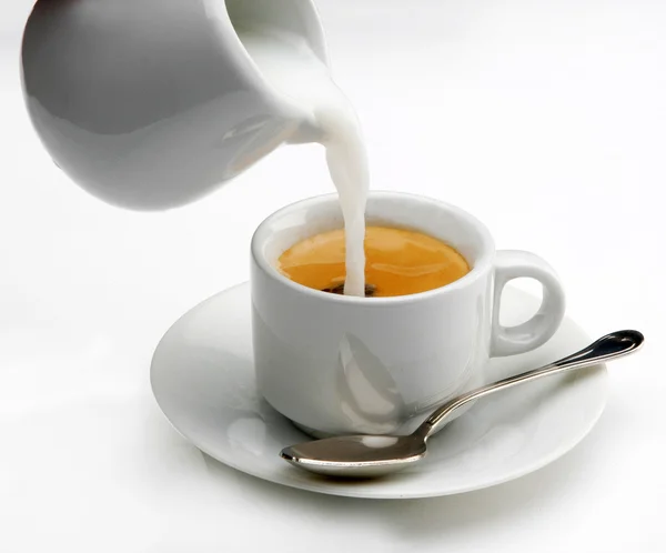 4 kawy espresso — Zdjęcie stockowe