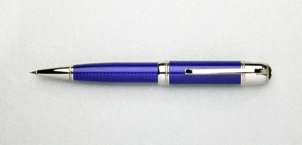 A caneta azul — Fotografia de Stock