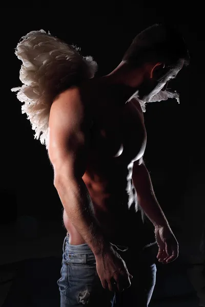 Ангел людина — стокове фото