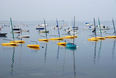 Moored Boats at Conomo Point, Essex, MA clipart