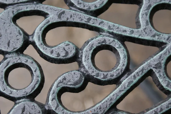 stock image Heart Shape in Iron Bench