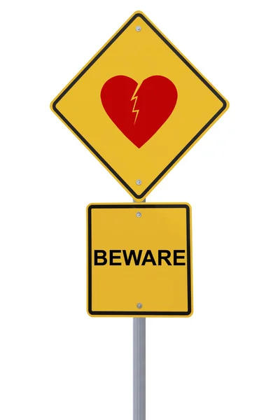 Beware of Heartbreak — Stock Photo, Image