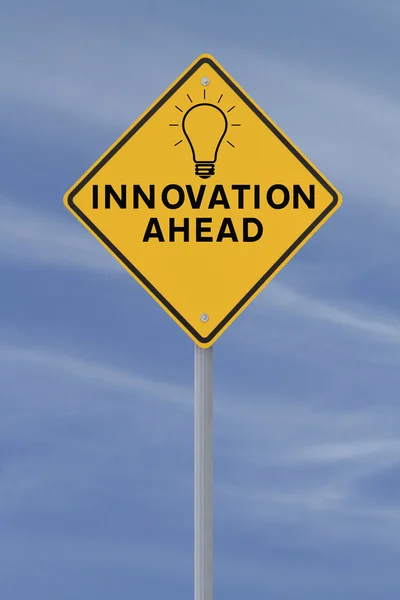 Innovatie verkeersbord — Stockfoto
