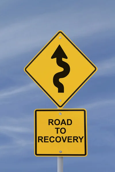 Estrada para a recuperação — Fotografia de Stock