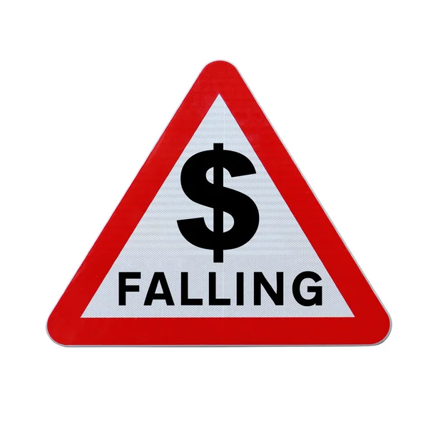 Falling Dollar — Stock Photo, Image