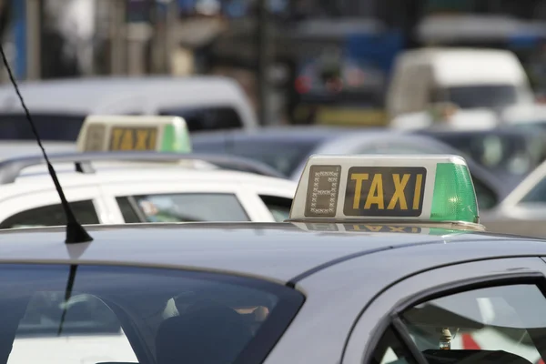 stock image Madrid Taxicabs