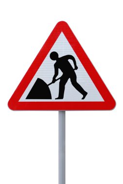 Men At Work Ahead clipart