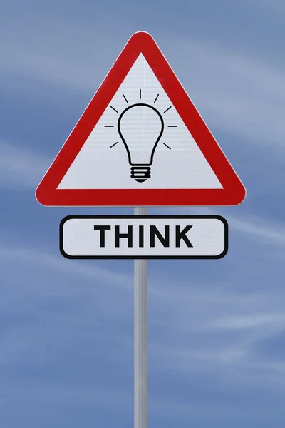 Think Sign — Stock Photo, Image