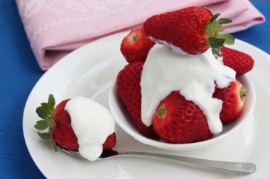 Strawberries and Cream clipart