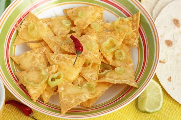 Μεξικάνικα nachos και tortillas — Φωτογραφία Αρχείου