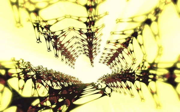 Abstrakte 3D Neuronen Zusammensetzung — Stockfoto