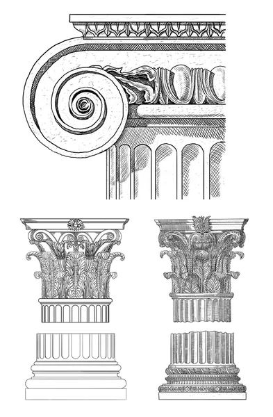 Antigua columna griega — Foto de Stock