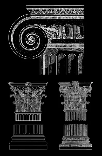 Antica colonna greca — Foto Stock