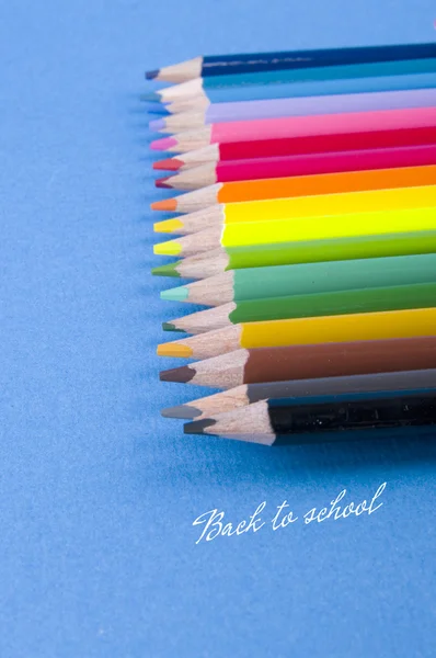 Радужные цвета карандашей — стоковое фото