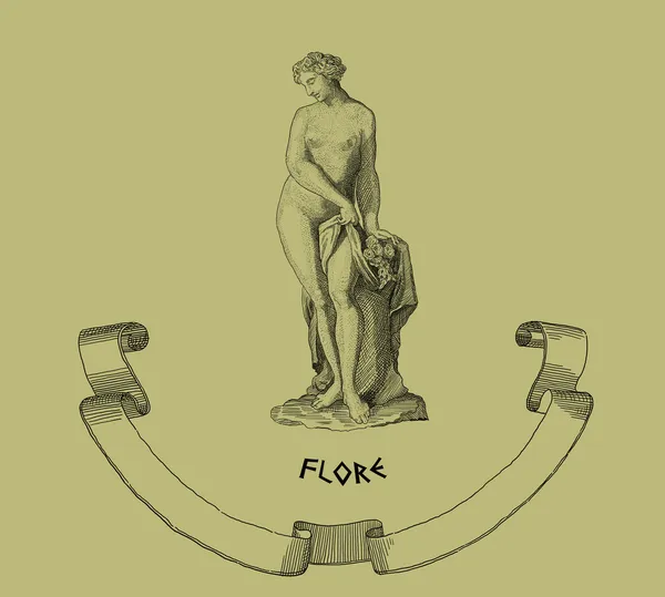 Yunan tanrıçası flora — Stok fotoğraf