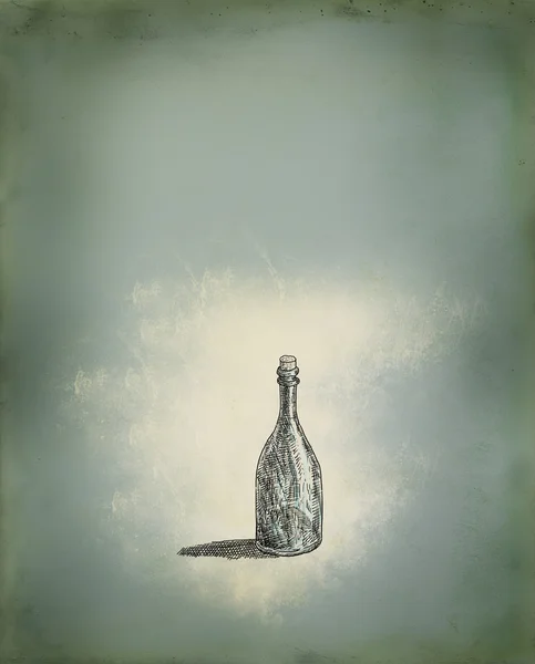 Бутылка винограда — стоковое фото