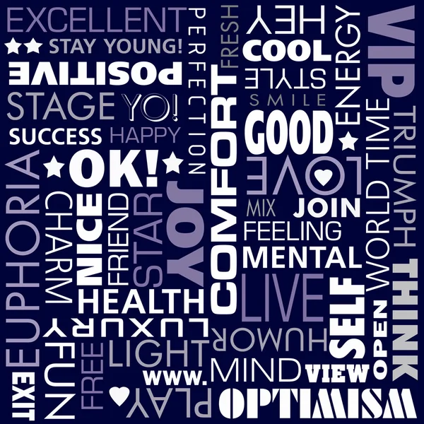 stock image Set of happy words