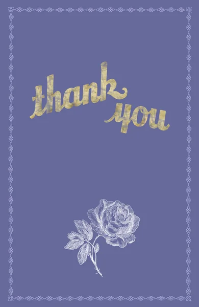 Felirat: Köszönet virágot háttér — Stock Fotó