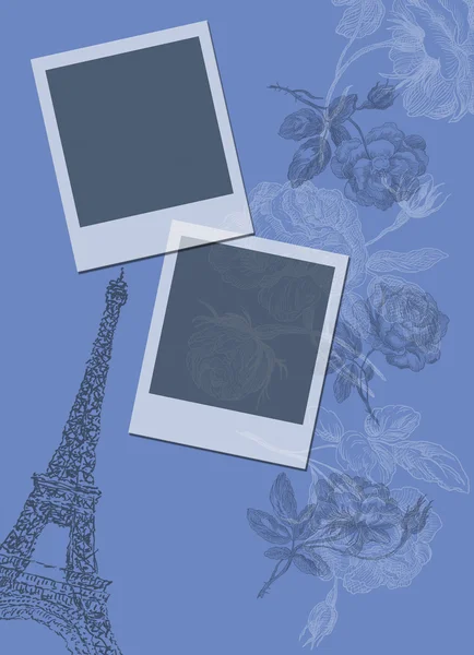 Two frames on blue — Stock Photo, Image