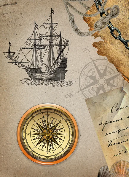 Piratkarta — Stockfoto