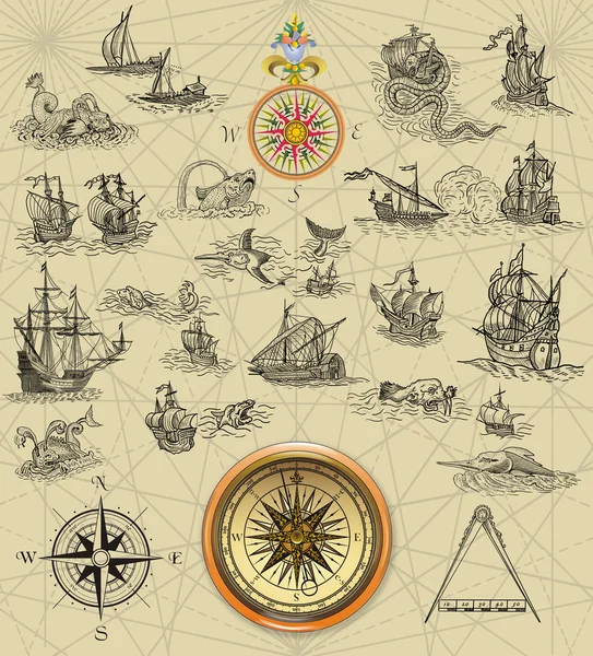 Карта піратських — стокове фото
