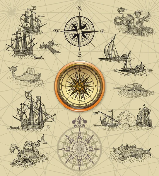 Mapa dos piratas — Fotografia de Stock