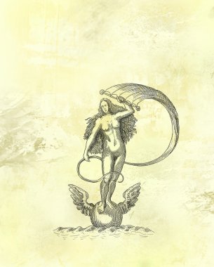 Aphrodite illustration clipart