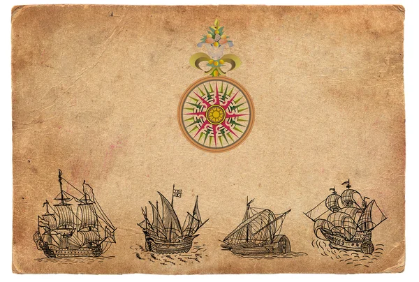 Mapa pirata antiguo —  Fotos de Stock