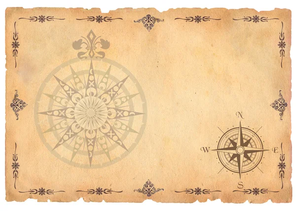 古い海賊の地図 — ストック写真
