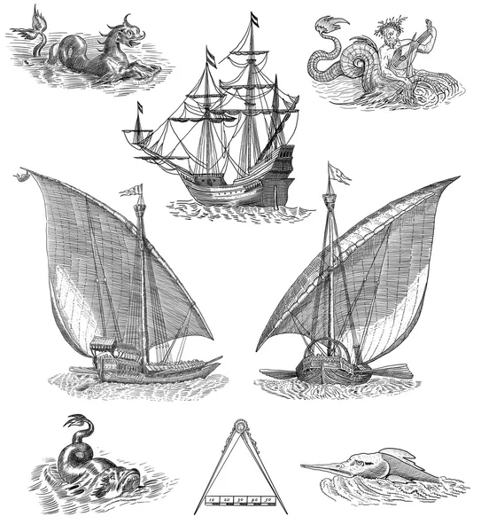 Стара карта піратських — стокове фото