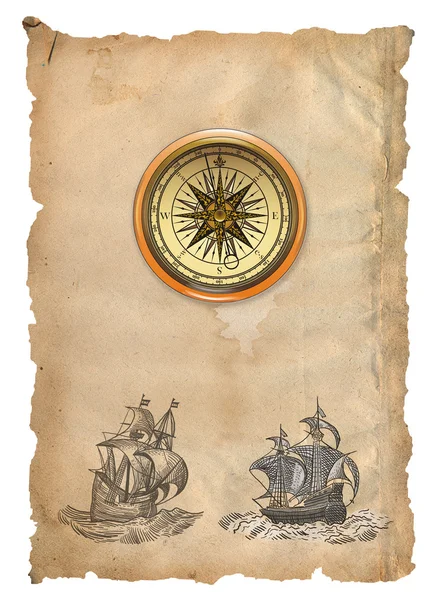 Stare mapy piratów — Zdjęcie stockowe