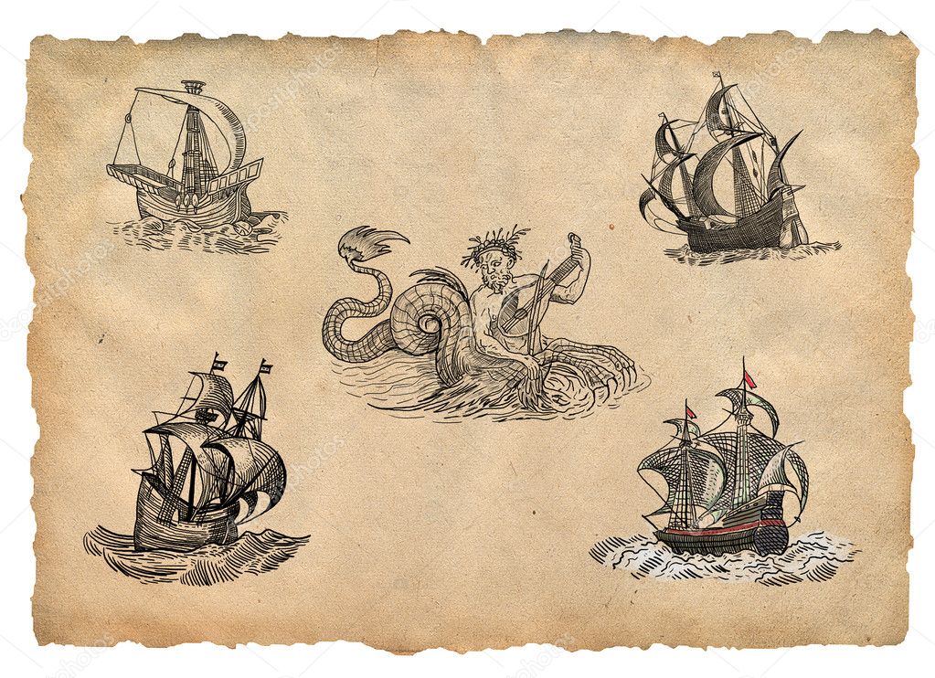 Старая пиратская карта