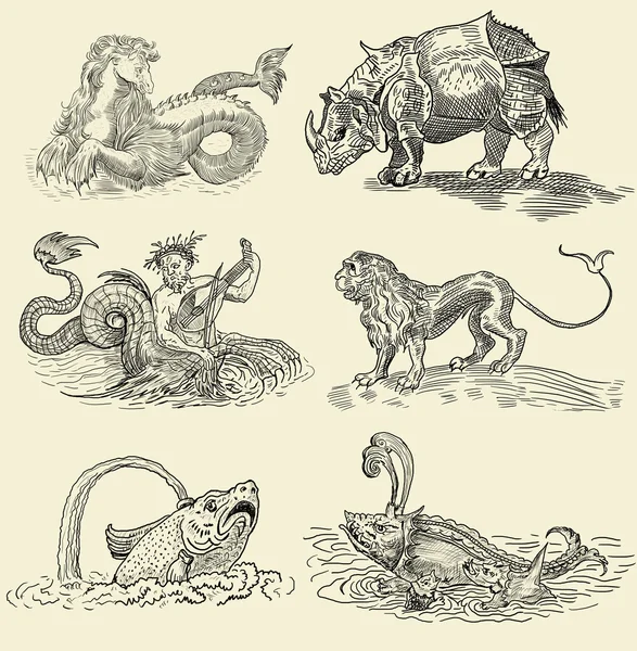 Ilustracja potwory — Zdjęcie stockowe