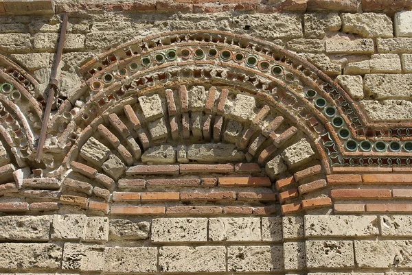 Arquitetura de parede romana antiga — Fotografia de Stock