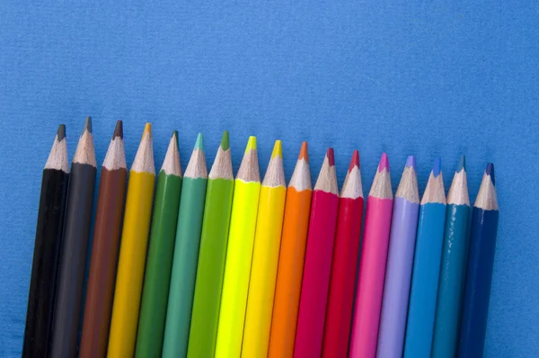 Renk pensils kümesi — Stok fotoğraf